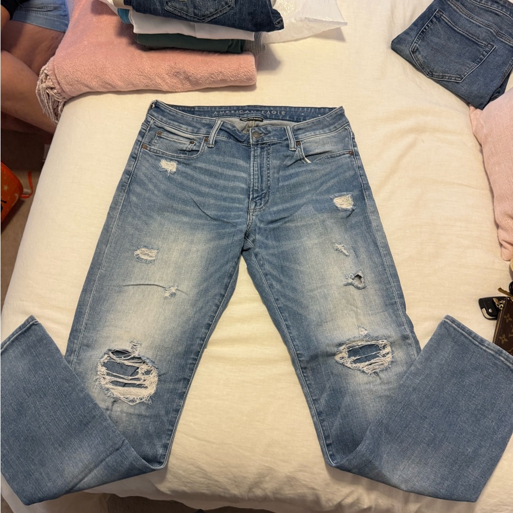 American Eagle Outfitters Sky Blue Denim Jeans